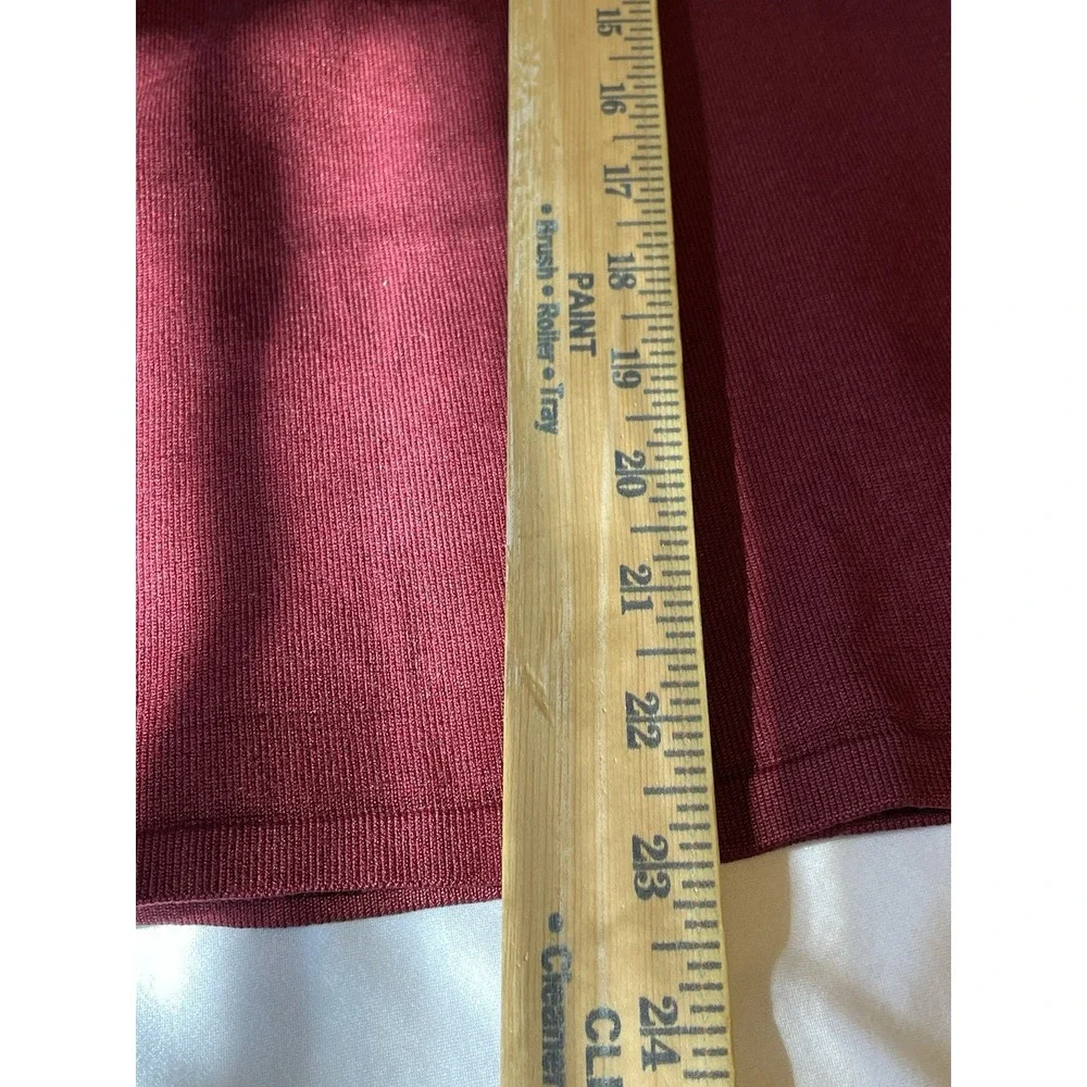 Pendleton Mock Neck Sweater Women's‎ Large Maroon Silk Blend Pullover